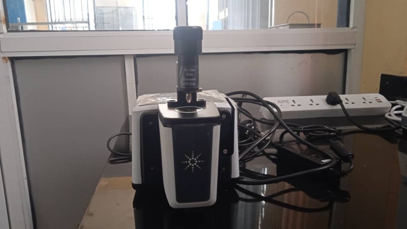 Fourier Transform Infrared Spectroscopy (FTIR) equipment at African Centre of Excellence for Genomics of Infectious Diseases